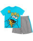 Toddler Boys Elmo Cookie Monster Bird Oscar The Grouch Baby T-Shirt and Mesh Shorts Outfit Set to