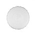 Jay Import Alabaster Scallop White With Silver Charger Plate