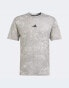 adidas Training Essentials t-shirt in grey print