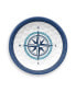 Melamine Nautical Anchor Appetizer Plates, Set of 4