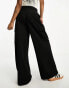 ASOS DESIGN Petite tailored cargo trouser in black