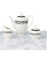 Wavy Mix and Match Bone China Service for 8-Fiona, Set of 57