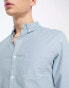 ASOS DESIGN slim fit oxford shirt in dusty blue