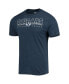 Комплект пижамы Concepts Sport Heathered Charcoal, Navy BYU Cougars Meter T-shirt and Pants Sleep Set