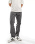 Levi's XX authentic straight twill pleated chinos in charcoal