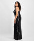 Trendy Plus Size Sequin V-Neck Gown