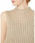 BCBGeneration Women's Sleeveless Tunic Pull Over Mock Neck Sweater Oatmeal S