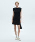 Women's Draped Detail Short Dress