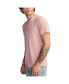 Men's Linen Short Sleeve Pocket Crew Neck Tee Shirt