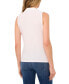 Women's Sleeveless Polo-Collar Solid-Knit Top