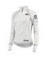 Women's White Iowa Hawkeyes OHT Military-Inspired Appreciation Officer Arctic Camo 1/4-Zip Jacket