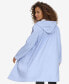 Women's Long Hooded Rain Coat