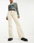 Pimkie low rise flared jeans in beige