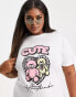 New Girl Order Plus cute bears graphic print oversized t-shirt dress