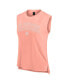 Women's Coral New York Yankees Studio Gym Tank Top