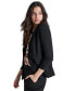 Petite Single-Button Ruched-Sleeve Blazer