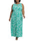 Plus Size Halter Keyhole Printed Maxi Dress