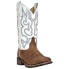 Laredo Mesquite Embroidered Square Toe Cowboy Womens Size 7 W Dress Boots 5621