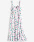 Women's Printed Empire-Waist Midi Dress, Created for Macy's