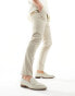 Walk London Capri Saddle Loafers In Off White Leather