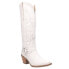 Dingo Heavens To Betsy Embroidered Snip Toe Cowboy Womens White Casual Boots 01