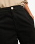 ASOS DESIGN barrel leg chino trouser in black