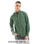 GANT archive logo sunfaded oxford shirt in dark green