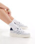 Levi's Glide L chunky trainers with patch logo in white and navy