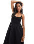 Brave Soul strappy maxi dress in black