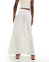 Miss Selfridge maxi skirt in natural linen