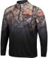 Men's Black Alabama Crimson Tide Mossy Oak Fleet II Quarter-Zip Jacket