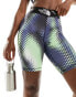 The North Face Training Aracar high waist legging shorts in green dot print Exclusive at ASOS