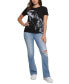 Women's Panther Moon Studded Easy T-Shirt