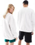 Prince unisex logo front sweatshirt in white