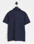 Farah Blanes short sleeve polo shirt in navy