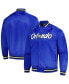 Men's Blue Orlando Magic Hardwood Classics Throwback Wordmark Raglan Full-Snap Jacket