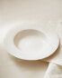 Bone china pasta plate