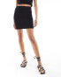 ONLY bubble texture mini skirt co-ord in black