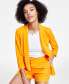 Women's Knit 3/4-Sleeve Boyfriend Blazer, Created for Macy's