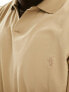 Polo Ralph Lauren Big & Tall logo pocket johnny collar pique polo in beige