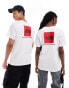 The North Face Redbox backprint t-shirt in white