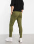 ASOS DESIGN skinny joggers in green