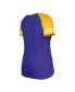 Women's Purple Minnesota Vikings Raglan Lace-Up T-shirt