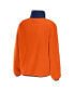 Women's Orange Denver Broncos Polar Fleece Raglan Full-Snap Jacket