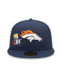 Men's Navy Denver Broncos Crown 3x Super Bowl Champions 59FIFTY Fitted Hat