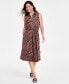 Women's Sleeveless Printed Shirtdress, Created for Macy's