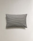 Gingham cotton cushion cover x tensira