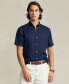 Men's Short-Sleeve Linen Button-Up