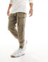 Bershka cargo jogger in brown