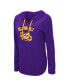 Women's Purple LSU Tigers My Lover Lightweight Hooded Long Sleeve T-shirt